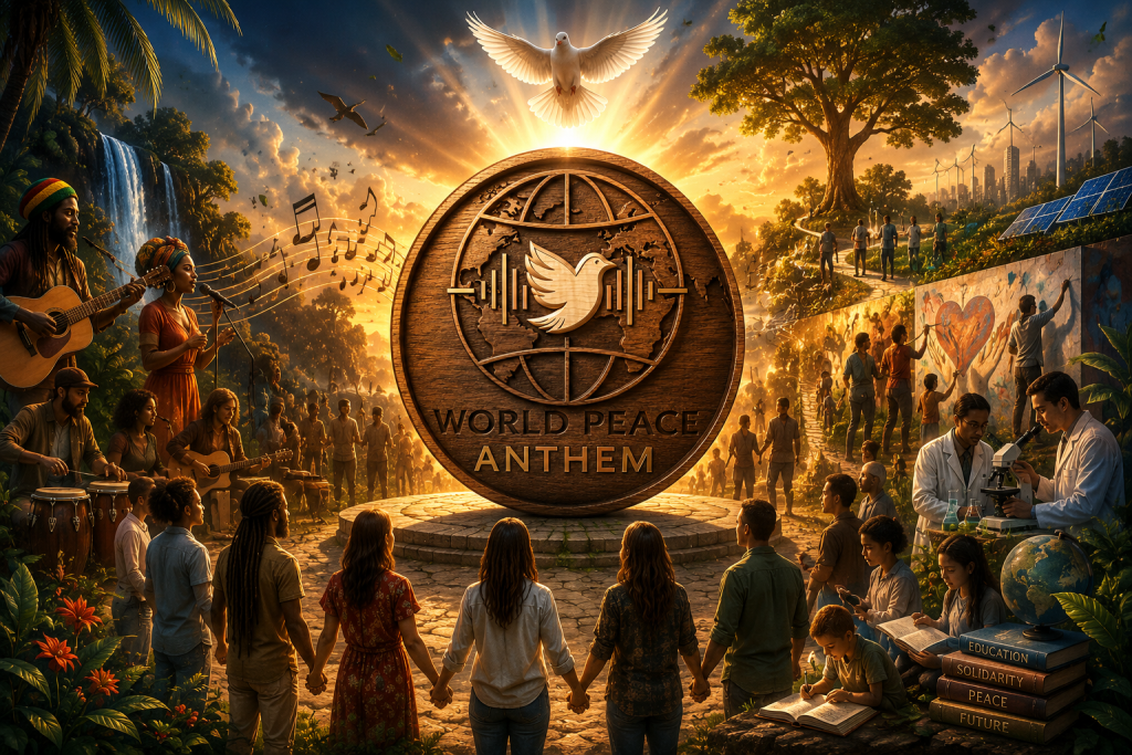 Projets pour la paix de World Peace Anthem réunissant art, environnement, éducation et solidarité